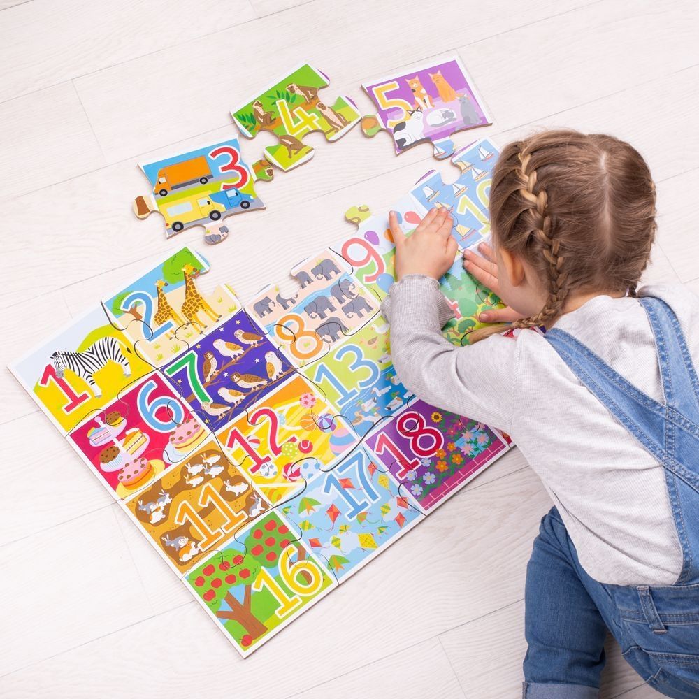 1-20 Floor Puzzle, 1-20 Floor Puzzle,Bigjigs wooden toys discount code,Bigjigs coupon,Educational Toy ,special needs learn to tell the time,child game tell the time, 1-20 Floor Puzzle,Match up the colourful puzzle pieces in the correct order from 1 to 20.This fantastically simple educational 1-20 Floor Puzzle toy uses bright, bold colours and illustrations to help make counting and number recognition fun.Each colourful puzzle piece features a number of animalsMatch up the colourful puzzle pieces in the corr