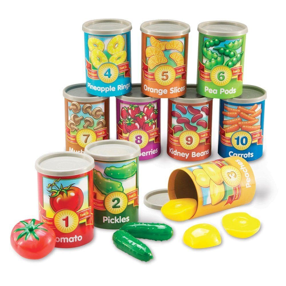 1 to 10 Counting Cans, 1 to 10 Counting Cans,Learning Resources 1 to 10 Counting Cans,numeracy resources,school numeracy resources,school classroom resources, 1 to 10 Counting Cans,The 1 to 10 Counting Cans from Learning Resources are colourful, familiar fruits and veggies which introduce early math and are great for imaginative play too! Introduce counting, number sense and sorting as children sort the realistically detailed fruit and vegetables into the corresponding cans. The 1 to 10 Counting ,1 to 10The