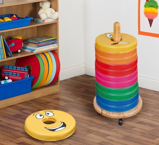 12 Pack Emotions Donut Cushion Trolley, 12 Pack Emotions Donut Cushion Trolley,Emotions donut cushions,emotions cushions,sensory cushions, 12 Pack Emotions Donut Cushion Trolley,The English Emotions™ Donut™ Cushion Trolley contains brightly coloured cushions printed with facial expressions and keywords! These emotion floor cushions are ideal for schools and nurseries, especially in reading corners and libraries. The English Emotions™ Donut™ Cushion Trolley is a multifunctionalThe English Emotions™ Donut™ Cu