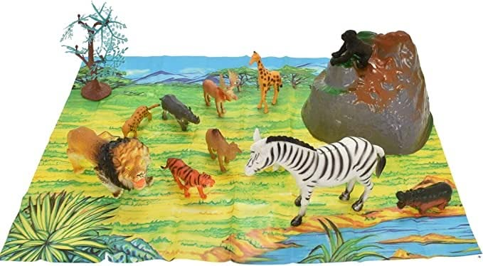 15 Piece Animal Tub - Wild Animals, 15 Piece Animal Tub - Wild Animals,Wildlife play figures,Wildlife animal set,Wildlife toys,Wildlife play mat,Wildlife pretend play,Wildlife play set, 15 Piece Animal Tub - Wild Animals,Wild Animals Play Set: Ignite Imaginative Play The Wild Animals Play Set is a fantastic addition to any child’s toy collection, designed to inspire creativity and hours of imaginative fun. Perfect for young adventurers, this 15-piece set includes beautifully crafted animal figures and a fol