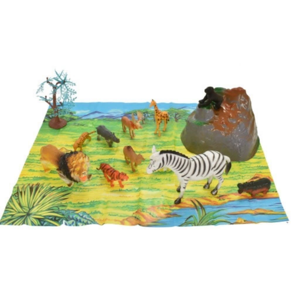 15 Piece Animal Tub - Wild Animals, 15 Piece Animal Tub - Wild Animals,Wildlife play figures,Wildlife animal set,Wildlife toys,Wildlife play mat,Wildlife pretend play,Wildlife play set, 15 Piece Animal Tub - Wild Animals,Wild Animals Play Set: Ignite Imaginative Play The Wild Animals Play Set is a fantastic addition to any child’s toy collection, designed to inspire creativity and hours of imaginative fun. Perfect for young adventurers, this 15-piece set includes beautifully crafted animal figures and a fol