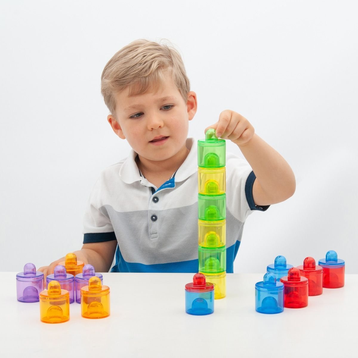 18 Piece Translucent Colour Pot Set, 18 Piece Translucent Colour Pot Set,Translucent POT Set.Light panel resources,sensory light panel resources,light box resources,Sensory light box resources, 18 Piece Translucent Colour Pot Set,The TickiT® Translucent Colour Pot Set is a versatile, engaging tool for children to explore colour, develop fine motor skills, and build their problem-solving abilities through play. This set contains 18 small, stackable pots with lids, in six translucentThe TickiT® Translucent Co