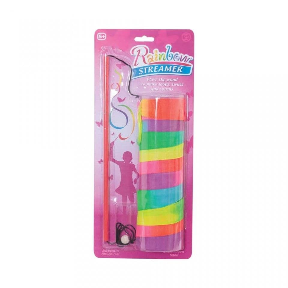 2m Ribbon Rainbow Streamer, Rainbow Streamer,rainbow stunt streamer,sensory toy warehouse discount code,sensory toy warehouse sensory toys,specialneedstoys.co.uk,specialneeds toys,sensorytoywarehouse voucher codes,promo codes,discount coupon, 2m Ribbon Rainbow Streamer,The Ribbon Rainbow Streamer is a vibrant and dynamic accessory that brings a world of colourful motion to dance, play, and creative activities. Designed with adjustable controls and a rainbow of ribbons, it offers endless possibilities for mo