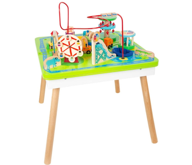 3-in-1 Theme Park Play Table, 3-in-1 Theme Park Play Table,Sensory Bead Table,Bead maze table,sensory maze table, 3-in-1 Theme Park Play Table,The 3-in-1 Theme Park Play Table is a vibrant, multi-functional play station designed to stimulate young minds and engage little hands with endless activity options. Set against the charming backdrop of a theme park, this wooden play table offers an immersive world where kids can explore an array of colourfulThe 3-in-1 Theme Park Play Table is a vibrant, multi-functi