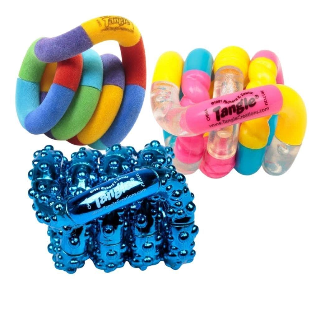 3 Pack Assorted Tangle Fidget Toys, 3 Pack Assorted Tangle Fidget Toys,Textured Tangle metallic toy,fidget toy,autism toys,fidget tangle toy,tangle toys,cheap tangle toys,tangle toy metallic,textured metallic tangle,tangle totally textured metallic, 3 Pack Assorted Tangle Fidget Toys,Box set of 3 Tangle Jr Classics. Ideal gift for a child, adult or elderly relative who needs a therapy tool for their hands and fingers. Great quality and supplied as shown in unisex colours. The tangle toy set is ideal for chi