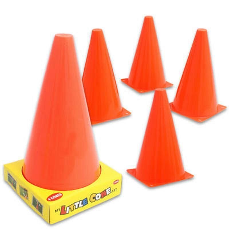 4 Pack Training Marker Cones, 4 Pack Training Marker Cones,Children's training codes,marking cones,football cones,outdoor pretend play traffic cones.special needs physical therapy toys, 4 Pack Training Marker Cones,Coming in a pack of four, these plastic cones are versatile for lots of outdoor games: set them up in a line for football dribbling practise or running in a line, use them as markers for a game of rounders, or use them as distance markers for throwing games. Great for encouraging active play and 