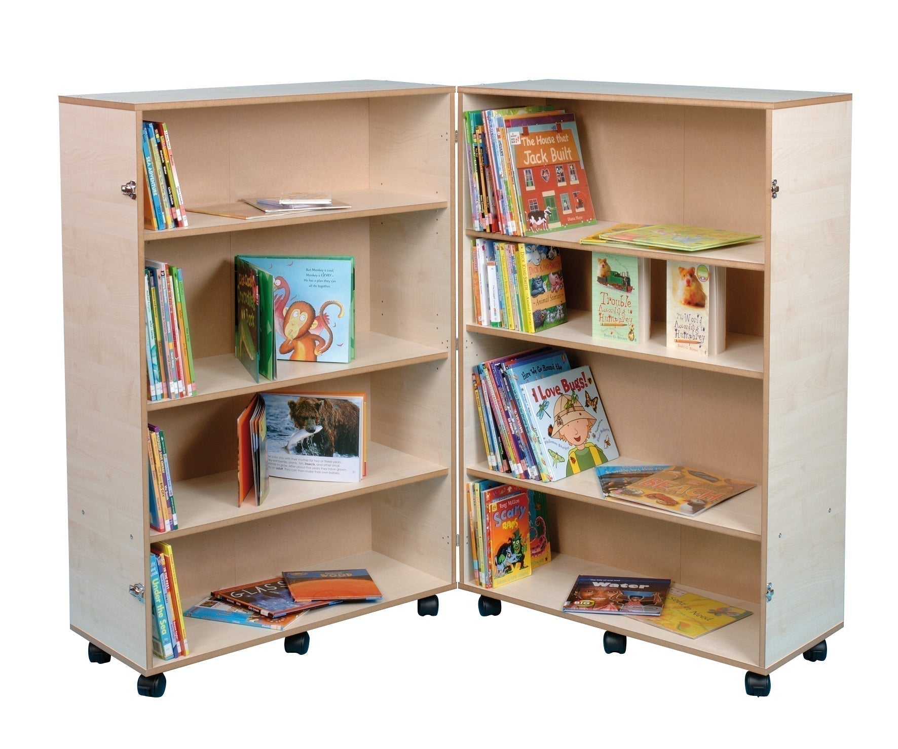 4 Shelf Bookcase Hinged, 4 Shelf Bookcase Hinged,Hinged Bookcase,4 Shelf Bookcase Hinged,classroom book case, 4 Shelf Bookcase Hinged,The 4 Shelf Bookcase Hinged is a versatile and innovative storage solution, designed with both functionality and safety in mind. Its unique hinged design makes it especially suitable for educational environments like schools and EYFS (Early Years Foundation Stage) settings. 4The 4 Shelf Bookcase Hinged is a versatile and innovative storage solution, designed with both functio