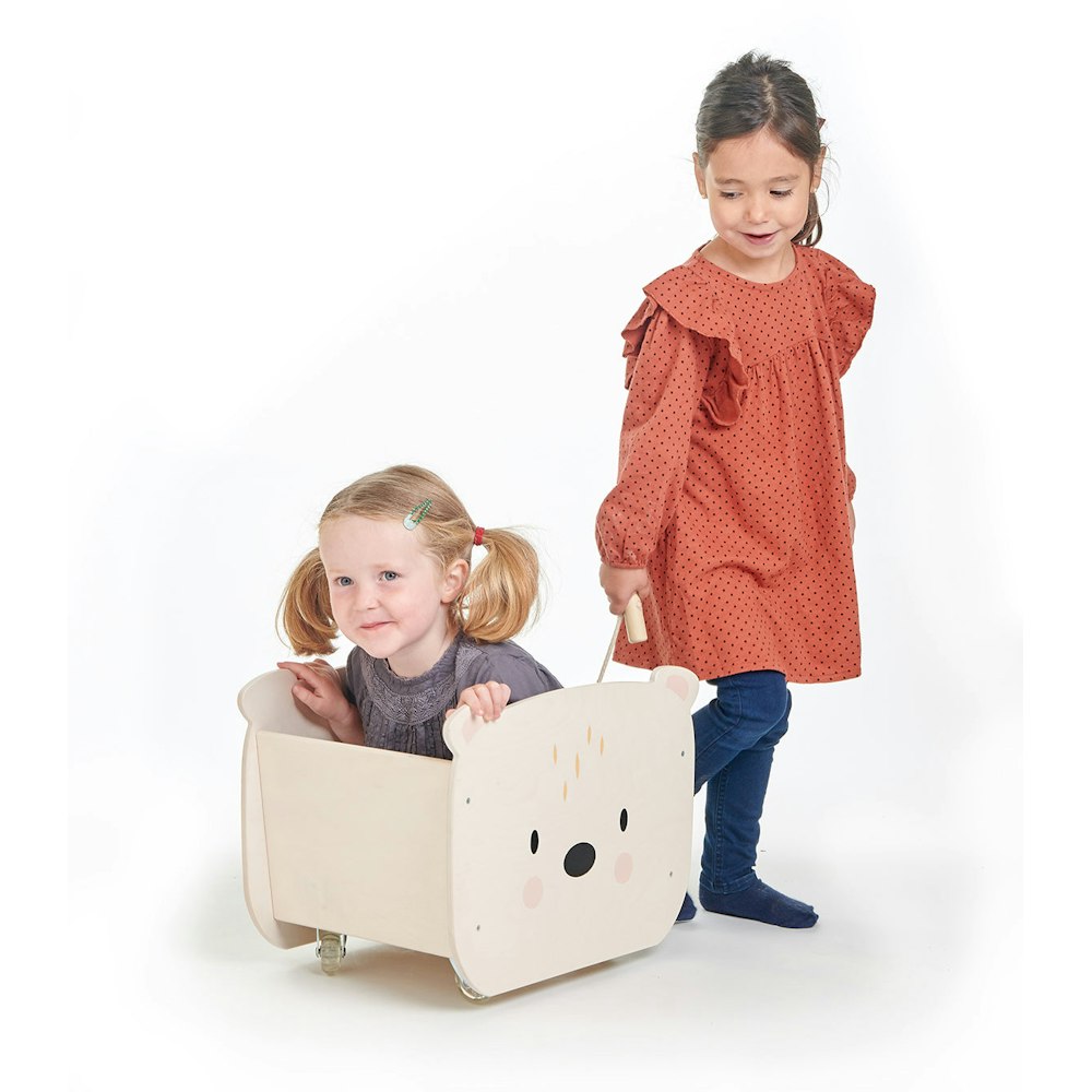 Tenderleaf Toys Pull Along Bear Cart