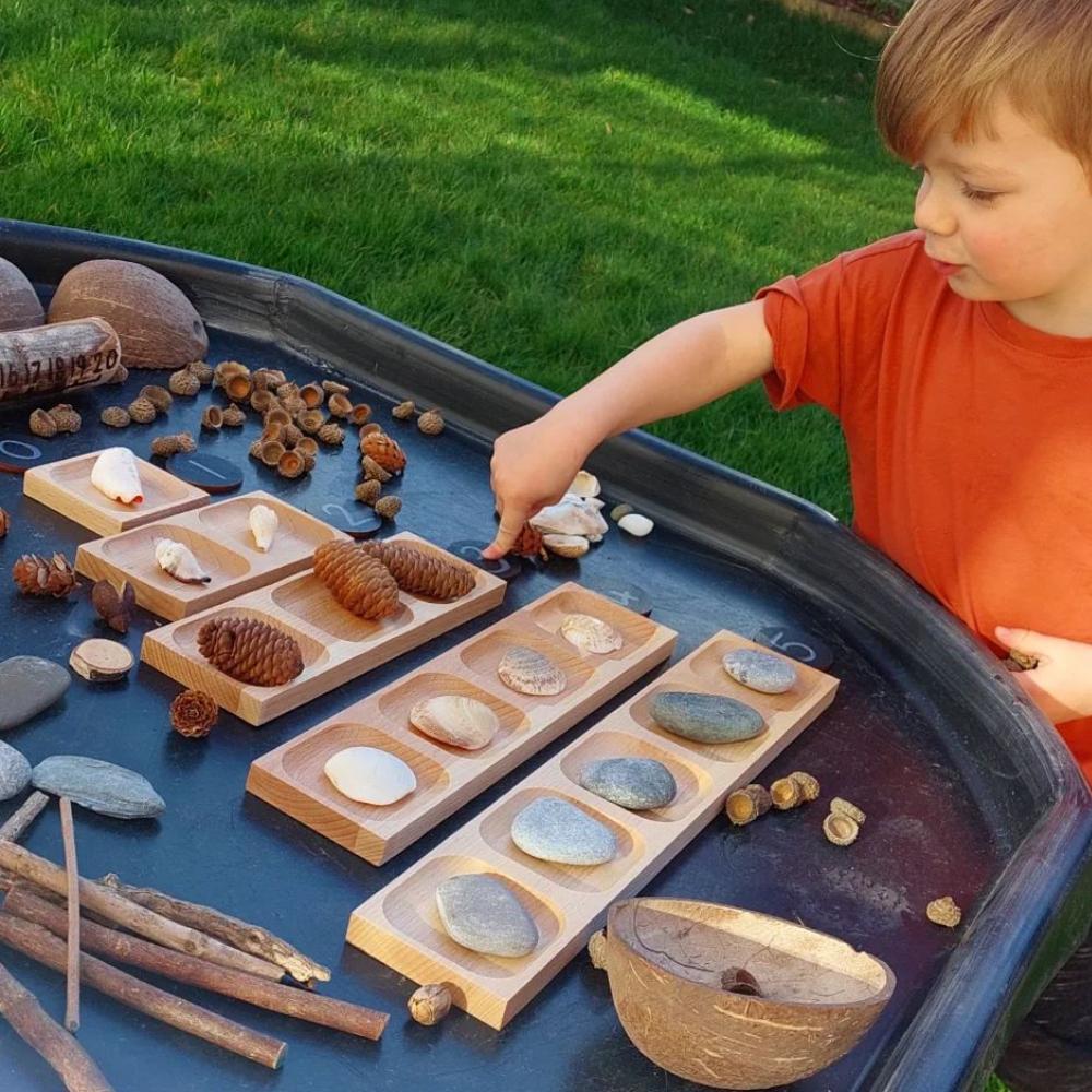 5 Frame Tray, 5 Frame Tray,Yellow Door Play,Yellowdoor,Natural Tinker Tray,Tinker tray,sensory tinker tray,wooden tinker tray,tinker tray play ideas, 5 Frame Tray,The 5 Frame Tray is designed to be used both in conjunction with and independently from our 10-Frame Tray. This 5 Frame Tray allows children to explore counting, number patterns to five, related addition and subtraction facts, and, in the process, increase their mathematical understanding. The 5 Frame Tray is made from,5 Frame TrayThe 5 Frame Tray