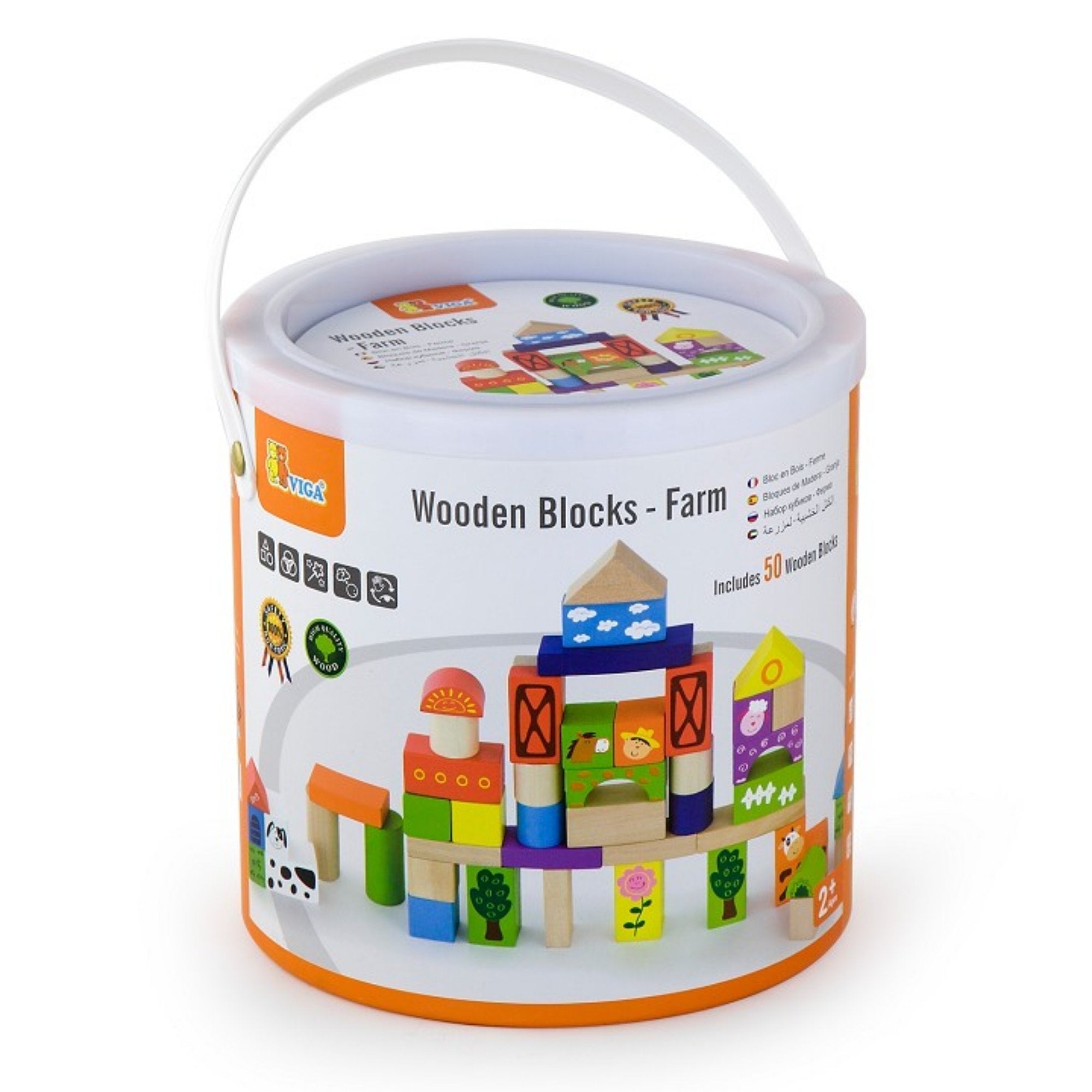 50 Piece Building Blocks Farm Set, 50 Piece Building Blocks Farm Set,50 Piece Building Blocks Set,Wooden blocks,Children's wooden blocks,Children Block,Childrens wooden blocks, 50 Piece Building Blocks Farm Set,What will your little one build first? With these wooden farm bricks children will love playing with these blocks so they can help build social skills working together to build and problem solve along with communication and language. Using the farm blocks your little one will be able to build and rol