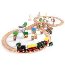 50 Piece Train Set, 50 Piece Train Set,Bigjigs Wooden Train Set,Wooden train set,childrens wooden train set,toddlers train set,Bigjigs approved retailer, 50 Piece Train Set,50 Piece Train Set - Tidlo Express All aboard the Tidlo Express! This enchanting 50 Piece Wooden Train Set is an ideal entry into the world of wooden railways, perfect for any young train enthusiast. Designed with a classic figure-of-eight layout, the set features a viaduct that50 Piece Train Set - Tidlo Express All aboard the Tidlo Expr