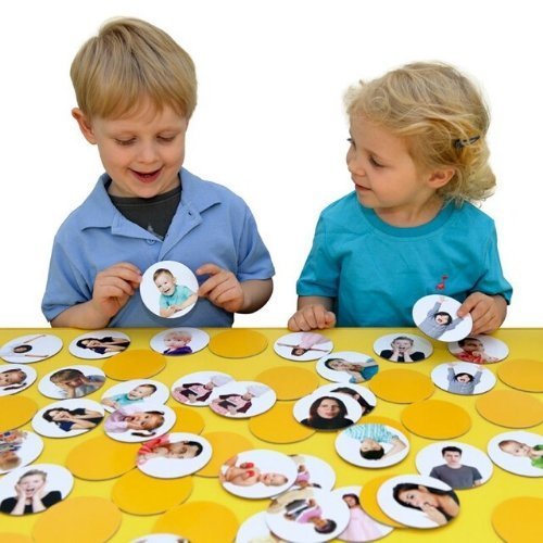 56 Pack Matching Pairs Feelings and Emotions, , 56 Pack Matching Pairs Feelings and Emotions,This set of 56 Matching Pairs Feelings and Emotions is printed with real life photos of various feelings and emotions, featuring a variety of ages, male & female and different ethnic backgrounds. There are 2 each of 28 photos so children can play Matching Pairs. Blank on one side, flip over the discs and find the match,56 PackThis set of 56 Matching Pairs Feelings and Emotions is printed with real life photos of var