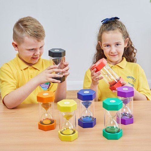 6 Pack Special Needs Sand Timer Kit, Special Needs Sand Timer Kit,special needs sand timers,special needs hour glass,hour glass special needs,sensory sand timers, 6 Pack Special Needs Sand Timer Kit,A 6 piece set of Classroom sand timers which are virtually indestructible sand timers with moulded end caps and thick wall surrounds. For easy identification each sand timer is colour coded so children can identify time easily and with a very clear visual prompt. The Special Needs Sand Timer Kit is perfect for u