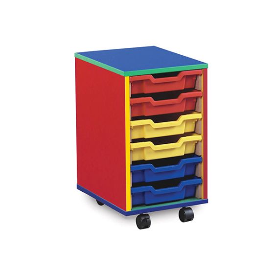 6 Shallow Tray Monarch Colourful Tray Storage Unit - mobile, 6 Shallow Tray Monarch Colourful Tray Storage Unit - mobile-Sensory, 6 Shallow Tray Monarch Colourful Tray Storage Unit - mobile,This colourful range of mobile Tray Storage Units is guaranteed to brighten up any classroom, playroom or bedroom ! Designed for the younger user it is robust and fun to ensure years of practical storage use. Delivered fully assembled and complete with Gratnells trays 6 x shallow trays You can choose anyThis colourful ra