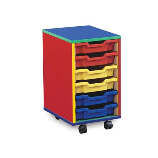 6 Shallow Tray Monarch Colourful Tray Storage Unit - mobile, 6 Shallow Tray Monarch Colourful Tray Storage Unit - mobile-Sensory, 6 Shallow Tray Monarch Colourful Tray Storage Unit - mobile,This colourful range of mobile Tray Storage Units is guaranteed to brighten up any classroom, playroom or bedroom ! Designed for the younger user it is robust and fun to ensure years of practical storage use. Delivered fully assembled and complete with Gratnells trays 6 x shallow trays YouThis colourful range of mobile T