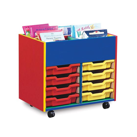 8 Tray Monarch Colourful Tray Storage Unit - mobile, 8 Tray Monarch Colourful Tray Storage Unit - mobile-Sensory Toys, 8 Tray Monarch Colourful Tray Storage Unit - mobile,This colourful range of mobile Tray Storage Units is guaranteed to brighten up any classroom, playroom or bedroom ! Designed for the younger user it is robust and fun to ensure years of practical storage use. Delivered fully assembled and complete with Gratnells trays 4 bay kinderbox with 8 x shallow trays You can choo,8This colourful rang