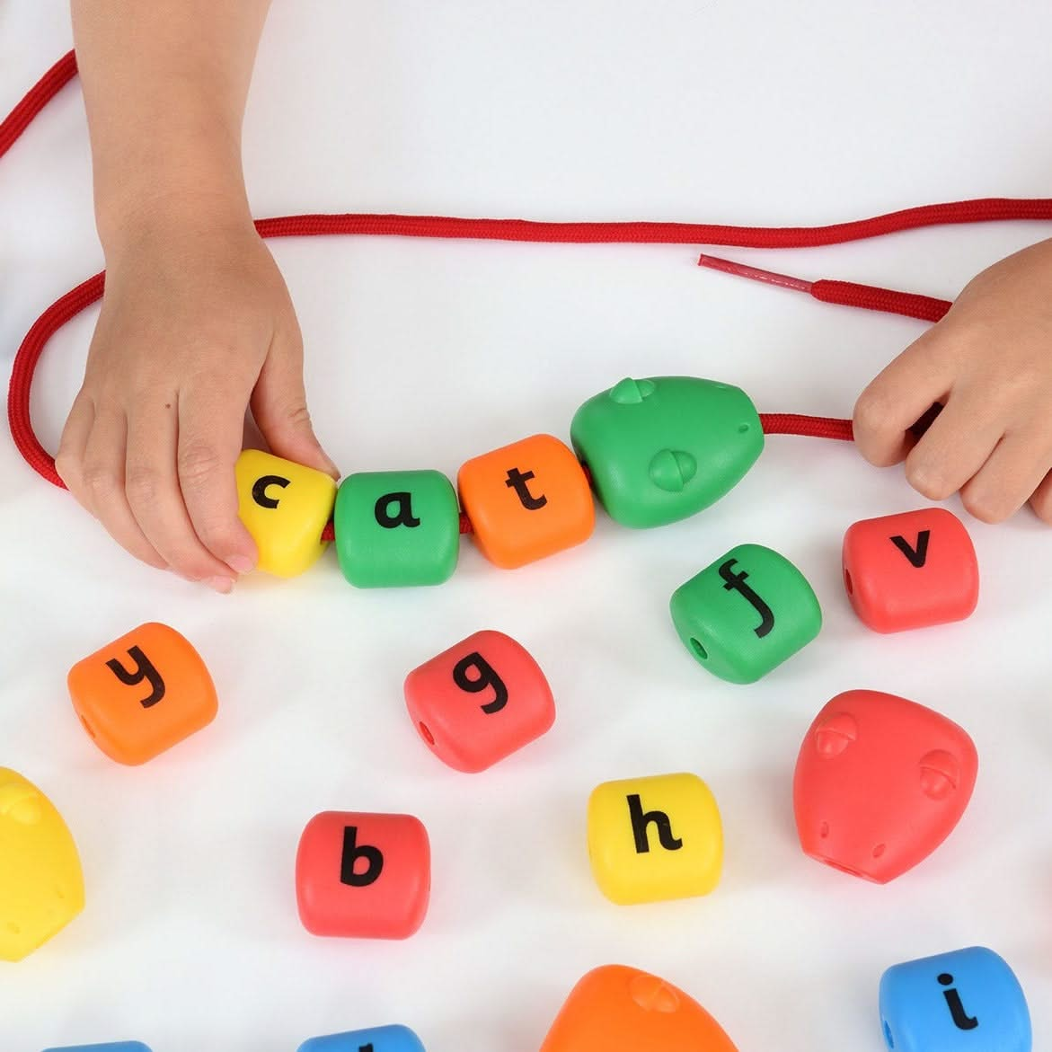 A-Z Lacing Snakes, A-Z Lacing Snakes,Literacy resources,lacing beads,fine motor skills resources,lacing resources,lacing beads toys, A-Z Lacing Snakes,Do you want to teach your little one the alphabet in a fun and interactive way? Look no further than this letters a-z snake! Lace together your own snake using the lowercase letters on the body segments for easy recognition. The head measures 4 x 4.5 x 2cm and each body segment is 3 x 3 x 2cm, making it the perfect siz,A-Z LacingDo you want to teach your litt