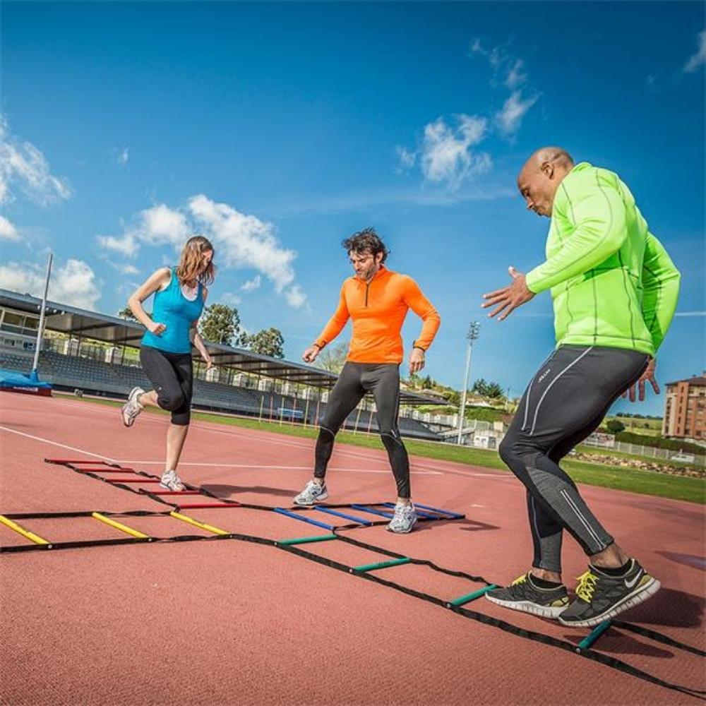 ATREQ Agility Cross ladder, ATREQ Agility Cross ladder,Agility ladder, Agility ladder,balancing toys,balancing games,special needs balancing toys,balance games,balance walk path, ATREQ Agility Cross ladder,The ATREQ Agility Cross ladder is a revolutionary tool designed to enhance agility and speed performance in athletes. With its unique cross formation, this ladder allows for a combination of forward and lateral movement, providing unlimited options for sports-specific direction changes, sidestepping, and 