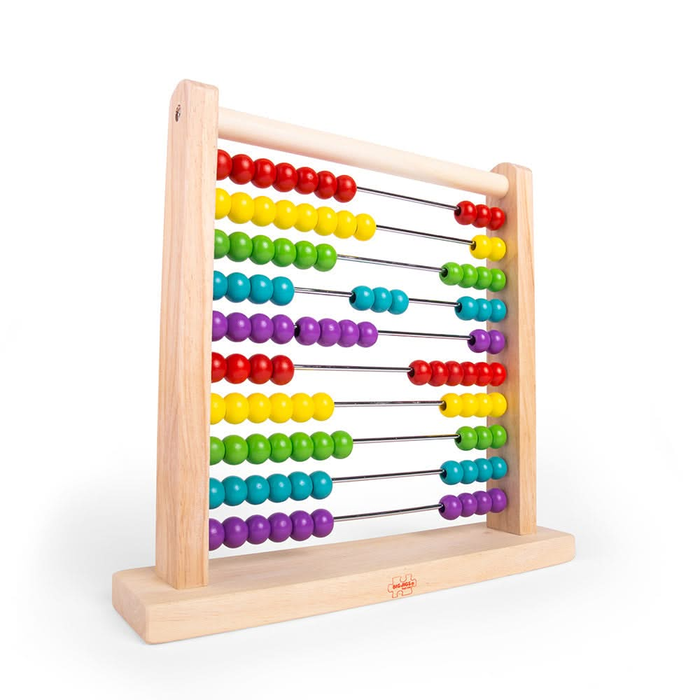 Abacus, Abacus,Bigjigs Abacus,Wooden Abacus,Abacus Toy, Abacus,With its bright beads and sturdy wooden frame, this traditional Wooden Abacus is an educational playroom essential. Ideal for use at home, nursery or even the classroom! Our rainbow wooden abacus toy encourages numeracy skills, patterning and colour recognition as little hands move the beads along. With ten rows and te,AbacusWith its bright beads and sturdy wooden frame, this traditional Wooden Abacus is an educational playroom essential. Ideal 