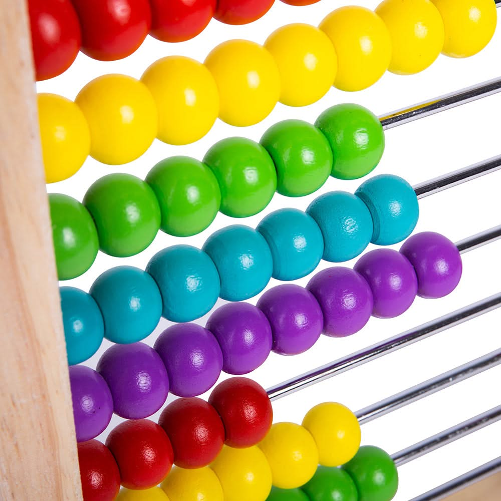 Abacus, Abacus,Bigjigs Abacus,Wooden Abacus,Abacus Toy, Abacus,With its bright beads and sturdy wooden frame, this traditional Wooden Abacus is an educational playroom essential. Ideal for use at home, nursery or even the classroom! Our rainbow wooden abacus toy encourages numeracy skills, patterning and colour recognition as little hands move the beads along. With ten rows and te,AbacusWith its bright beads and sturdy wooden frame, this traditional Wooden Abacus is an educational playroom essential. Ideal 