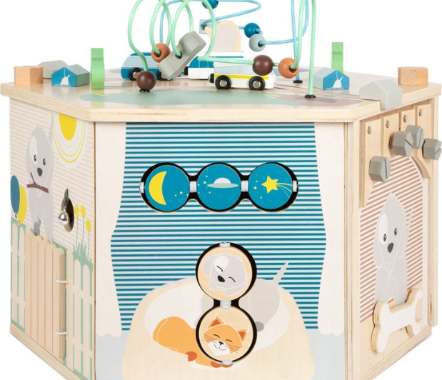 Activity Cube XXL Pets, Activity Cube Underwater World,100% FSC Certified Activity Cube,Bigjigs 100% FSC Certified Activity Cube,Bigjigs toys, Activity Cube XXL Pets,Activity Cube XXL Pets The Activity Cube XXL Pets is an extraordinary, multi-functional motor skills cube that brings the joys of pet life to young learners with an immersive and interactive play experience. With eight engaging sides, it introduces children to the routines and fun of life with pets, while helping devel,Activity Cube XXL PetsAct