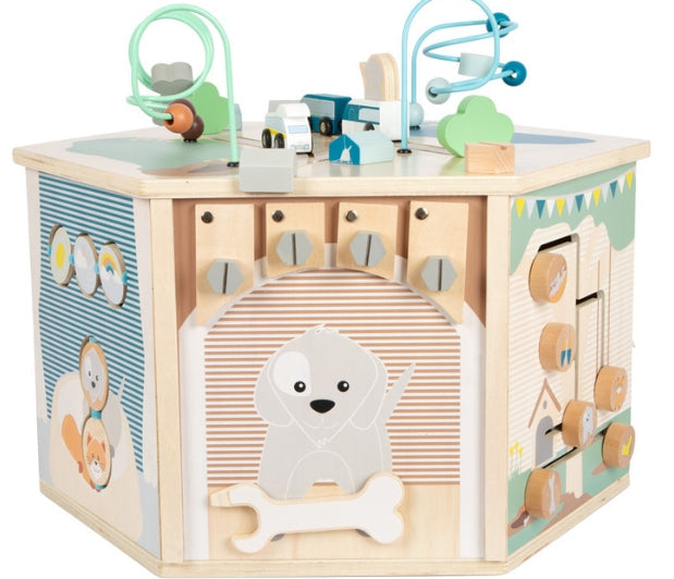 Activity Cube XXL Pets, Activity Cube Underwater World,100% FSC Certified Activity Cube,Bigjigs 100% FSC Certified Activity Cube,Bigjigs toys, Activity Cube XXL Pets,Activity Cube XXL Pets The Activity Cube XXL Pets is an extraordinary, multi-functional motor skills cube that brings the joys of pet life to young learners with an immersive and interactive play experience. With eight engaging sides, it introduces children to the routines and fun of life with pets, while helping devel,Activity Cube XXL PetsAct