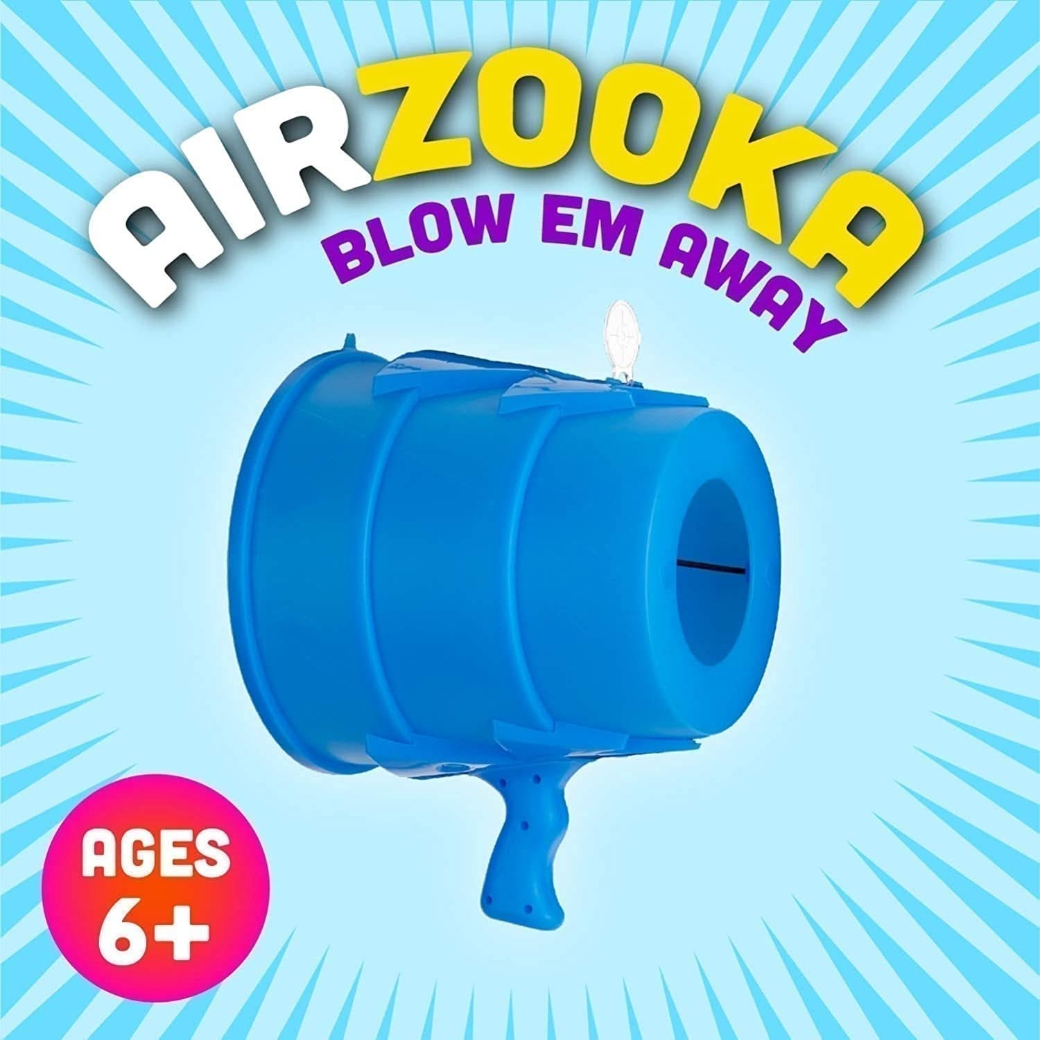 Airzooka, Airzooka,Airzooka toy,cause and effect toys,sensory toys,airzooka gun, Airzooka,It's so simple, you won't need anything but the Airzooka itself. The bucket-shaped plastic container blows a ball of air, sending papers flying off desks, messing up hair, knocking light targets off their bases. To use it, just flip up the site, grip the handle with one hand and the air launcher with the other, and pul,AirzookaIt's so simple, you won't need anything but the Airzooka itself. The bucket-shaped plastic co