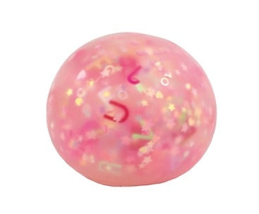 Alphabet Glitter Ball 60mm, Alphabet Glitter Ball 60mm,Squeezy glitter ball,glitter stress ball,squishy glitter ball, Alphabet Glitter Ball 60mm,Give your child a sensory experience like no other with the Alphabet Glitter Balls. These irresistible, gel-filled balls serve multiple purposes—from stress reduction and hand strengthening to providing a delightful fidgeting experience. Filled with shiny, miniature alphabet letters suspended in a durable, clearGive your child a sensory experience like no other wit