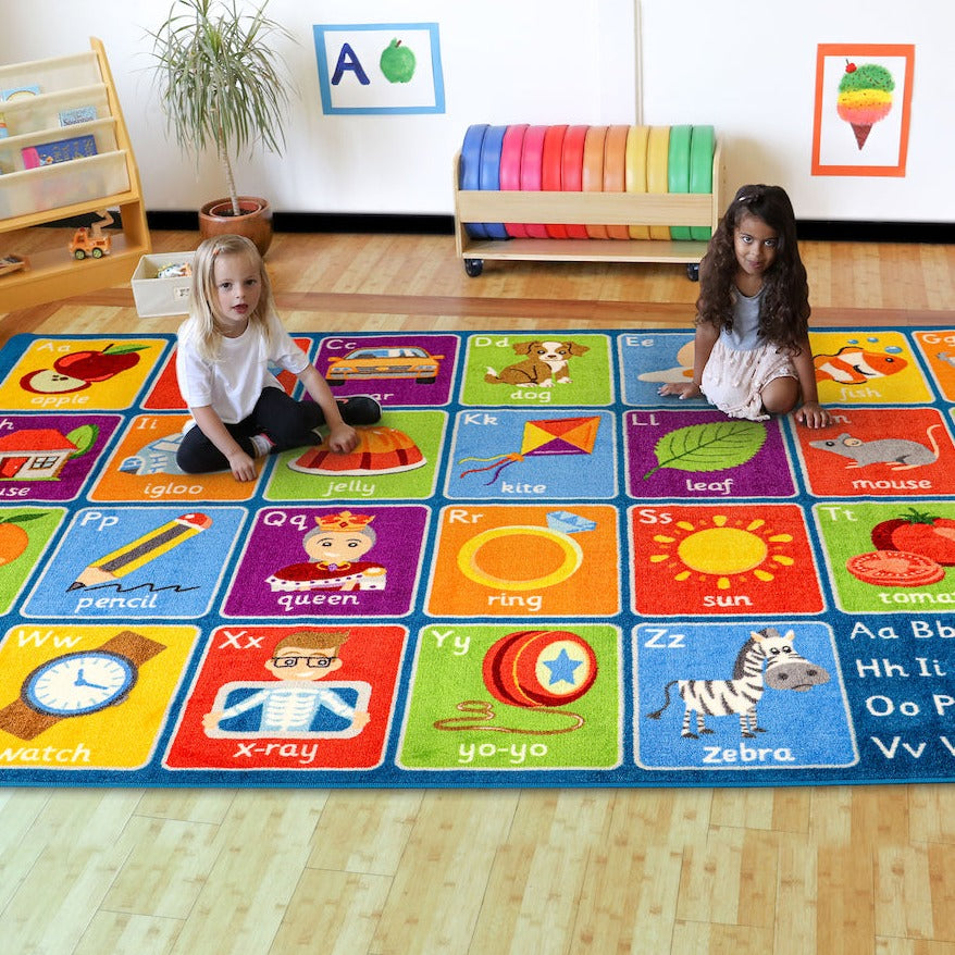 Alphabet Placement Carpet, Alphabet Placement Carpet,Alphabet Mat,Literacy Carpets and Mats and Rugs,classroom carpets,classroom rugs,classroom mats, Alphabet Placement Carpet,This thick and soft Alphabet Placement Carpet is great for learning word and letter recognition and features 26 placement areas.The Alphabet Placement Carpet is perfect for children to sit and enhance learning word and letter recognition in a fun interactive way. Perfect for children to sit and enhance learning word an,Alphabet Placem