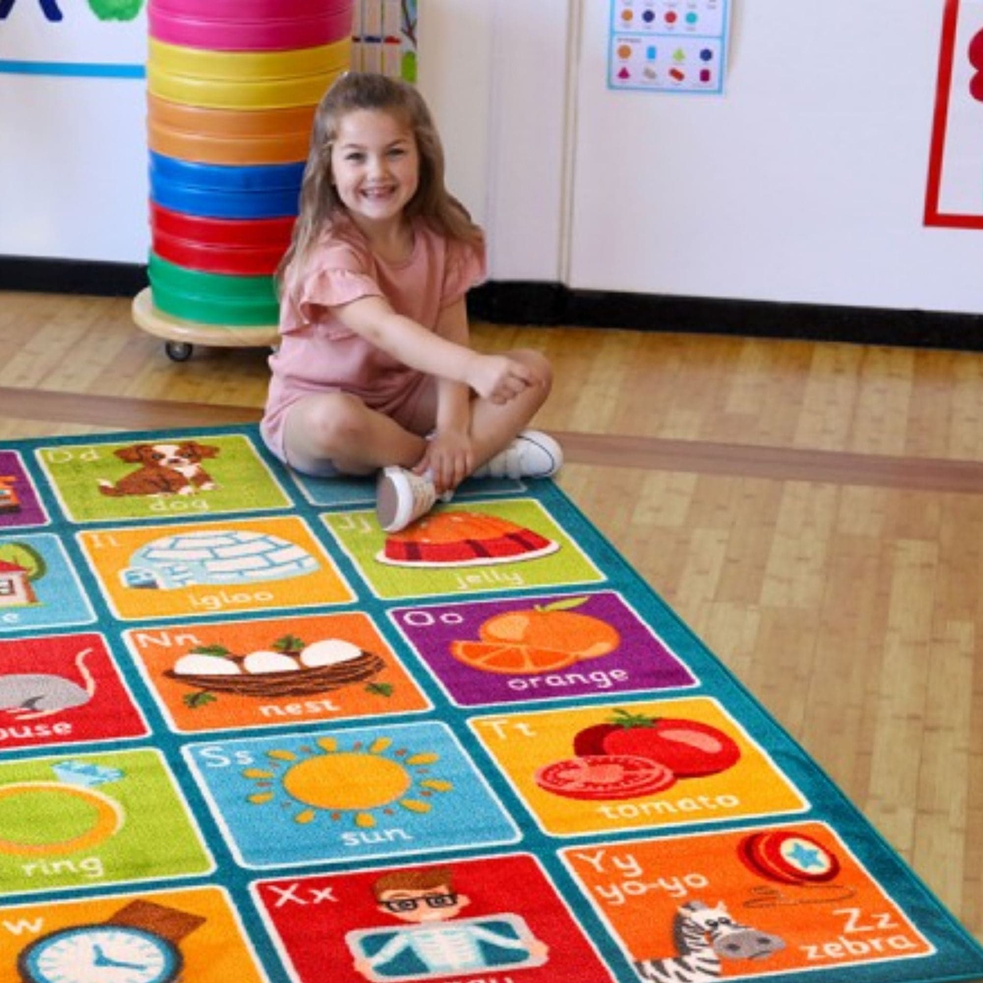 Alphabet Square Carpet, Alphabet Square Carpet,Alphabet Square Carpet L200 x W200cm,SQUARE ALPHABET CLASSROOM CARPET, Alphabet Square Carpet,This Square Alphabet Carpet is perfect for children to sit and enhance learning word and letter recognition in a fun interactive way. The Square Alphabet Carpet features distinctive and brightly coloured, child friendly designs The Square Alphabet Carpet is designed specifically with Key Stage 1, Literacy curriculum re,Alphabet Square CarpetThis Square Alphabet Carpet 