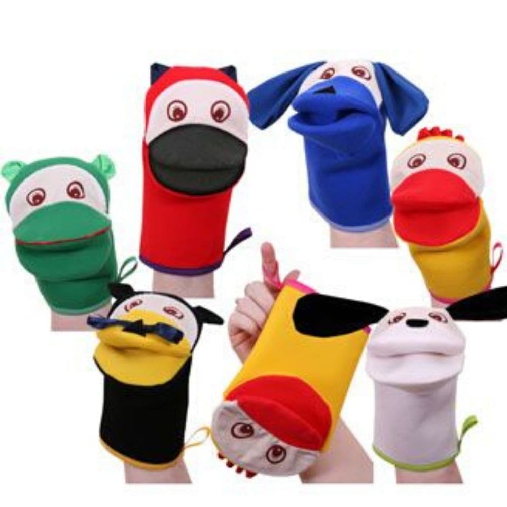 Animal Puppets Set of 6, animal puppets,Childrens hand puppets,baby puppets,social skills puppets, Animal Puppets Set of 6,Introducing our Set of 6 animal hand puppets, perfect for hours of entertainment and educational learning for children. These puppets are designed to fit on either a child's hand or a teacher's, making them a versatile addition to any classroom or home. The Animal Hand Puppets set includes six adorable animal puppets,Introducing our Set of 6 animal hand puppets, perfect for hours of ent