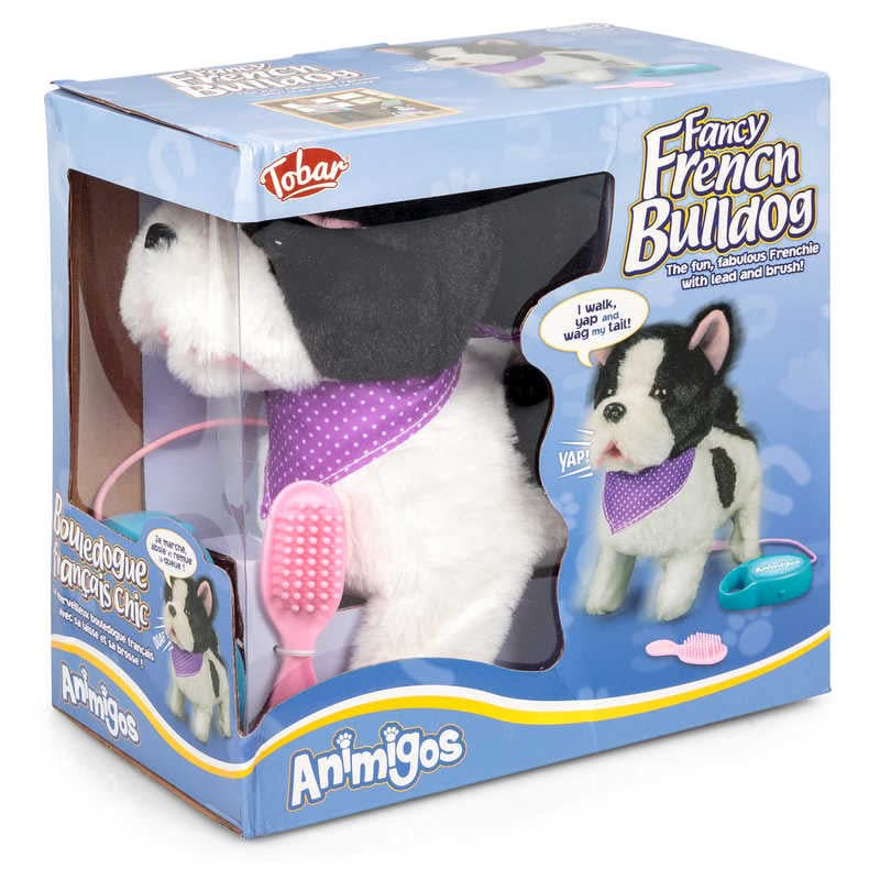 Animigos Fancy French Bull Dog, Animigos Fancy French Bull Dog,Pretend Dog Toy,Animigos Fancy French Bull Dog.Flipping Dog Toy, Animigos Fancy French Bull Dog,Meet the Animigos Fancy French Bull Dog, a plush canine companion with a flair for animation and style. Engineered to be more than just another cuddly toy, this French Bulldog comes alive with animated features, offering a delightful interactive experience for kids and dog lovers alike. Press the button on its longMeet the Animigos Fancy French Bull D