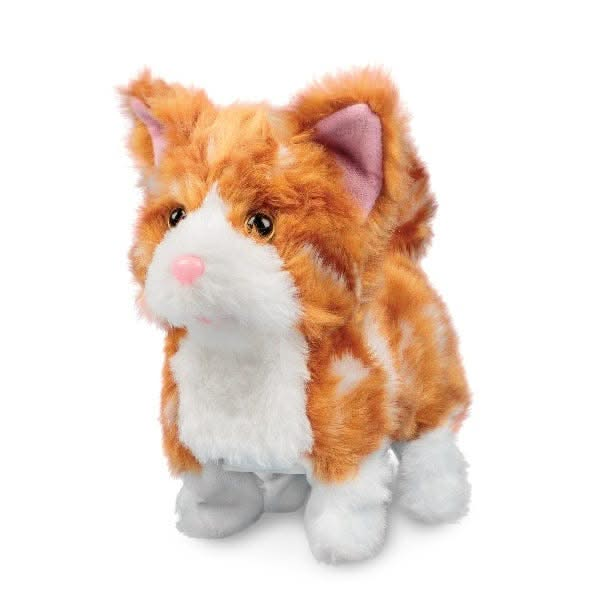 Animigos Ginger Kitten, Animigos Ginger Kitten-Sensory Toys, Animigos Ginger Kitten,The Animigos Ginger Kitten is a cute and fluffy animated plush kitten. Place this Animigos Ginger Kitten on a flat surface and it will walk forward, pausing occasionally to curl its luxuriant tail and let out a gentle mew sound. It's covered in a very soft and fluffy ginger fur, giving it a coat that's hard to resistThe Animigos Ginger Kitten is a cute and fluffy animated plush kitten. Place this Animigos Ginger Kitten on a 