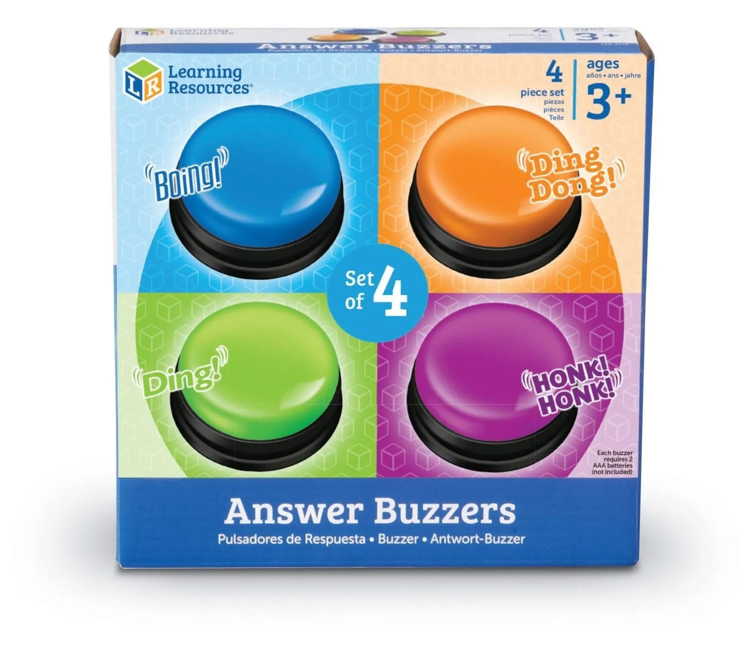 Answer Buzzers pack of 4, Answer Buzzers pack of 4,answer buzzers learning resources,learning resources uk discount code,education resources, Answer Buzzers pack of 4,Turn your classroom into an exciting game show with the Answer Buzzers Pack of 4! These interactive buzzers bring a fun and competitive edge to any lesson, encouraging children to actively participate and engage with the material. Perfect for tests, quizzes, or group activities, these buzzers transform ordinaryTurn your classroom into an excit