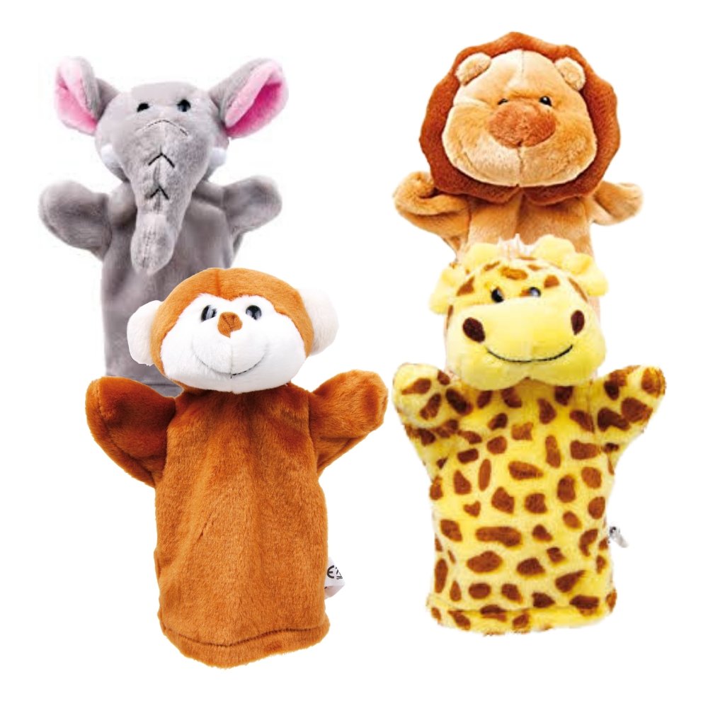 Assorted Pack of 4 Puppets, Puppet Assorted Pack of 4,Special needs puppets,school puppets,puppet games for children,childrens puppets, Assorted Pack of 4 Puppets,Assorted Pack of 4 Wild Animal Hand Puppets: Spark Creativity and Learning Introduce a world of imagination and storytelling with this set of 4 Wild Animal Hand Puppets. Perfectly crafted from high-quality, soft materials, these cuddly puppets are designed to captivate children and encourage hours of creative play.Assorted Pack of 4 Wild Animal Ha