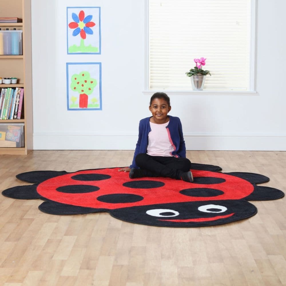 Back to Nature Ladybird Carpet, Back to Nature Ladybird Carpet,classroom equipment,classroom supplies,classroom furniture,classroom carpets,classroom rugs,story time corner rug, Back to Nature Ladybird Carpet,This highly colourful Back to Nature Ladybird placement carpet is great for reading areas or just a bright addition to the classroom or nursery environment. The Back to Nature Ladybird Carpet is a colourful character that will bring learning areas to life with colour and style. The giant shaped ladybir