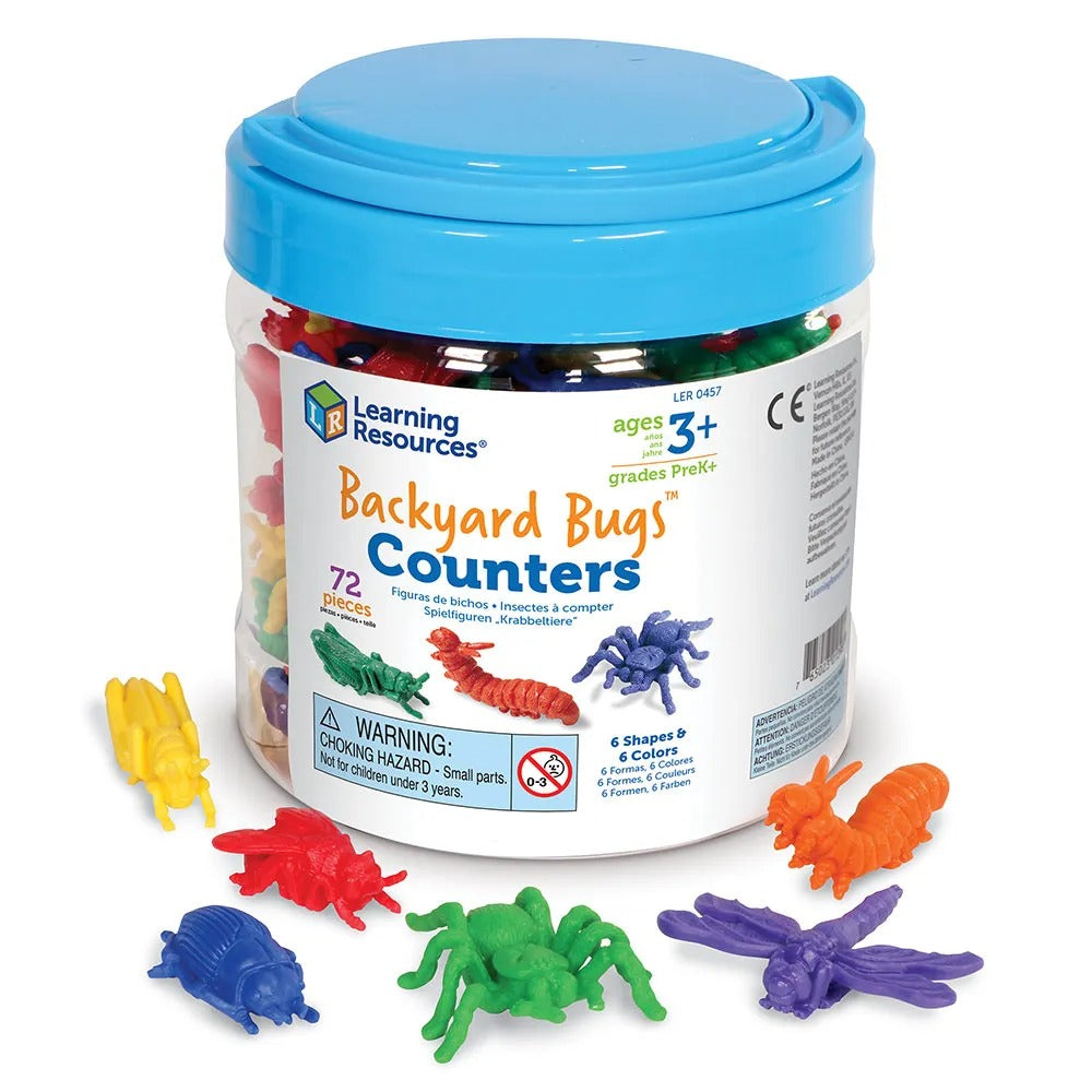 Backyard Bugs Set of 72, Backyard Bugs Set of 72,numeracy resources,school numeracy resources,school classroom resources, Backyard Bugs Set of 72,Unlock a world of educational fun with our Backyard Bugs Counters! This set of 72 soft rubber counters offers a range of colourful insects that kids can't resist. Whether it's counting the number of legs on the spider or sorting the bugs by colour, these toys make learning a joyous activity. Each bug is carefully desig,Backyard Bugs Set of 72Unlock a world of educ