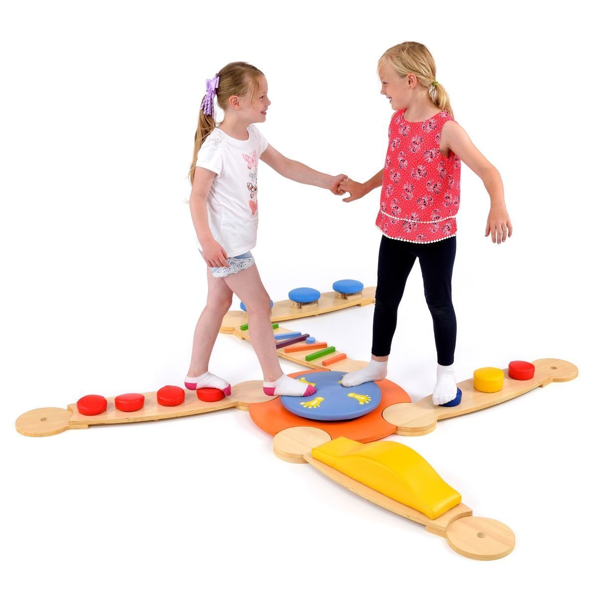 Balance Beams Set 2, Balance Beams Set 2,special needs balancing path toys,special needs balancing toys,balance games,balance walk path, Balance Beams Set 2,The Sensory balance Beams Set 2 Includes a blue and orange central linking island and 5 beams - step balance board, irregular balance board, hill balance board, rock balance board and a high-low balance board. Each balance board measures 96 x 20cm and the central linking island measures 80 x 80cm. The Sensory balance B,BalanceThe Sensory balance Beams S