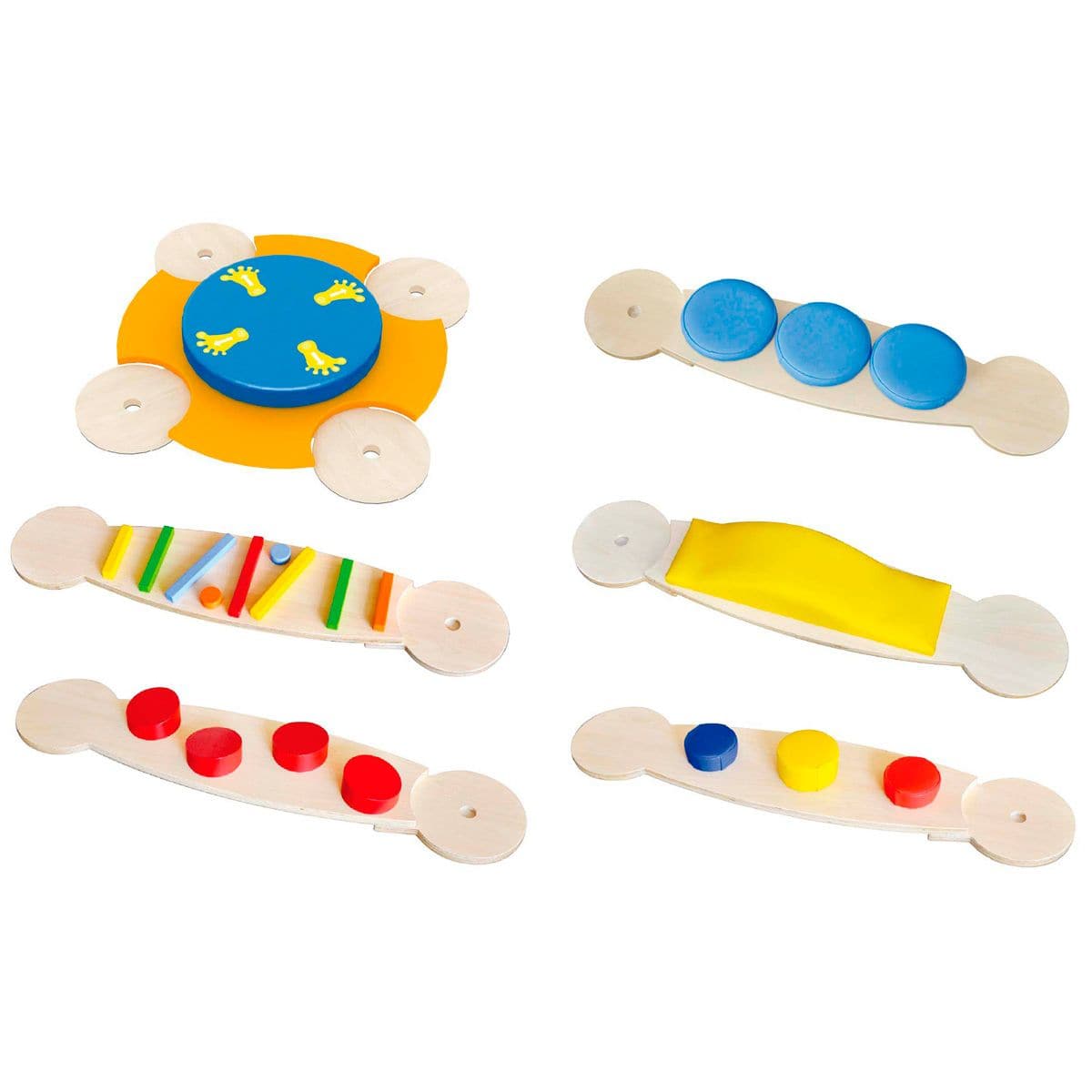 Balance Beams Set 2, Balance Beams Set 2,special needs balancing path toys,special needs balancing toys,balance games,balance walk path, Balance Beams Set 2,The Sensory balance Beams Set 2 Includes a blue and orange central linking island and 5 beams - step balance board, irregular balance board, hill balance board, rock balance board and a high-low balance board. Each balance board measures 96 x 20cm and the central linking island measures 80 x 80cm. The Sensory balance B,BalanceThe Sensory balance Beams S