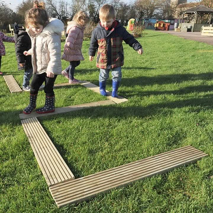 Balance Planks, Balance Planks,Early years balance toys,nursery balancing toy resources,special needs balancing path toys,special needs balancing toys,balance games,balance walk path, Balance Planks,This a very versatile Wooden Balance Set is perfect for creating outdoor balance trails. All children love to climb and balance and now thanks to versatile balance set they can develop their skills and increase the difficulty as they get older and more confident. The Balance Planks set of 6 1.2m decking planks. 