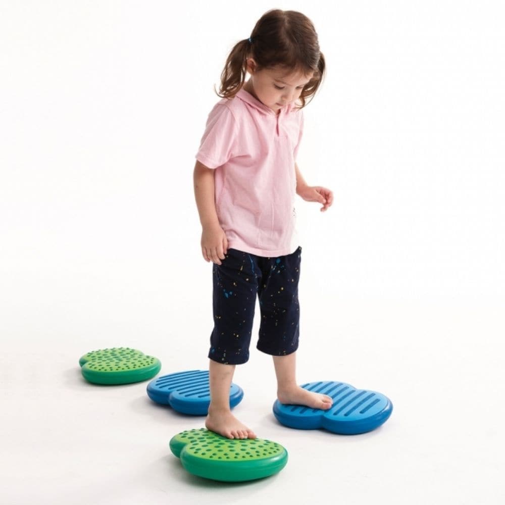 Balance Stepping Clouds, Balance Stepping Clouds,sensory balance toys,balancing games,special needs balancing toys,Weplay balancing clouds, Balance Stepping Clouds,Balance Stepping Clouds are a great new way to build balance, posture and core strength. The sides and bottom of each dual-chambered piece are made from a soft, pliable plastic that allows air to travel between the two chambers when stepped upon. The top has an anti-slip tactile surface that provides secure foot positi,Balance Stepping CloudsBala