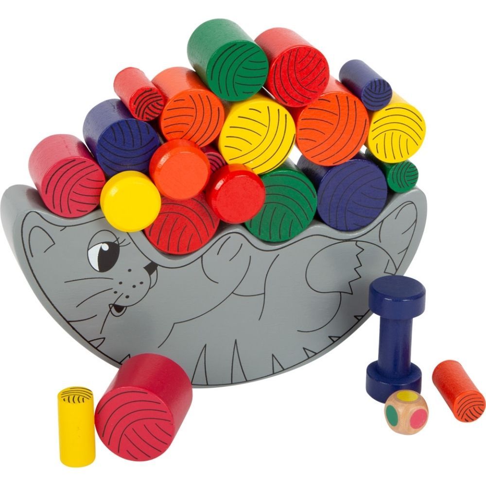 Balancing Cat, Balancing Cat,Wooden toys, wooden toys,viga toys,school resources,school numeracy resources,school classroom resources, Balancing Cat,The Balancing Cat game is a captivating and educational playtime activity that combines elements of skill, strategy, and a dash of luck. Designed for children, the game comprises 36 cylinder shapes in three sizes, a wooden cat base to stack them on, and a dice to guide gameplay. To start, players roll the dice to deter,Balancing CatThe Balancing Cat game is a c