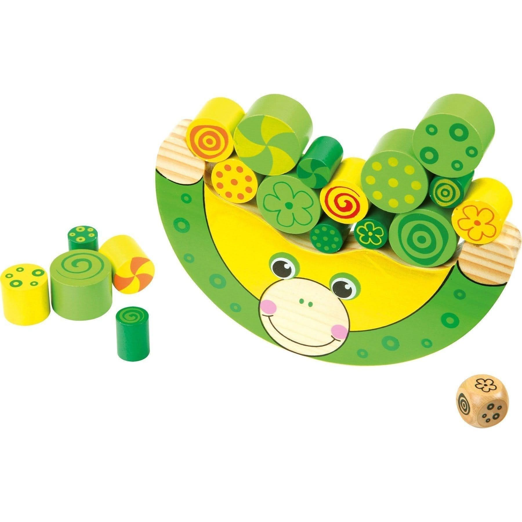 Balancing Frog, Balancing Frog,wooden toys,viga toys,school resources,school numeracy resources,school classroom resources, Balancing Frog,Balancing Frog – A Fun Game of Skill and Coordination! Introducing the Balancing Frog, a delightful game of skill that will provide endless hours of fun for your little ones! This exciting balancing game includes one frog base, colourful cylinder shapes in three different sizes, and one dice. To play, simply roll the d,Balancing FrogBalancing Frog – A Fun Game of Skill a