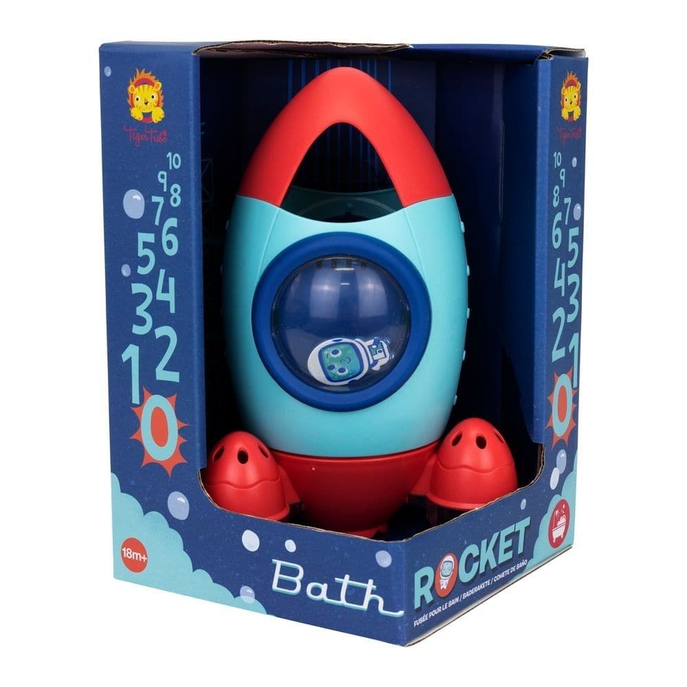 Bath Rocket, Bath Rocket, Tiger tribe bath rocket,bath rocket toy, children's bath toys,bath toys,bath toys for toddlers,special needs bath toys,special needs bath games and toys, Bath Rocket,Prepare for an intergalactic bath time adventure with the Tiger Tribe Bath Toy Rocket! Perfect for mini astronauts, this bath toy adds a splash of excitement and discovery to your little one's bath routine. Features of the Bath Rocket: Water-Level Mechanism: Immerse the rocket to fill it up, and watch the water levels 