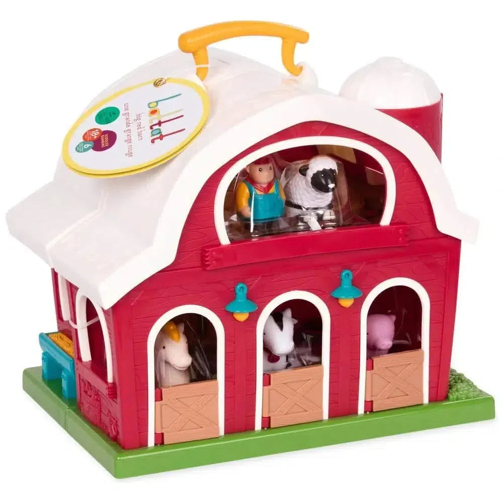 Battat Big Red Barn, Battat Big Red Barn.Battat Toys,Battat play,Battat UK,Pretend play farm,farm play set, Battat Big Red Barn,The Battat Big Red Barn is a delightful playset that will spark your child's imagination and creativity. Designed for budding farmers and animal lovers, this sturdy and robust barn is filled with endless hours of fun. As your little one opens up the barn, they will discover a friendly horse, cow, sheep, pig, and a trus,BattatThe Battat Big Red Barn is a delightful playset that will