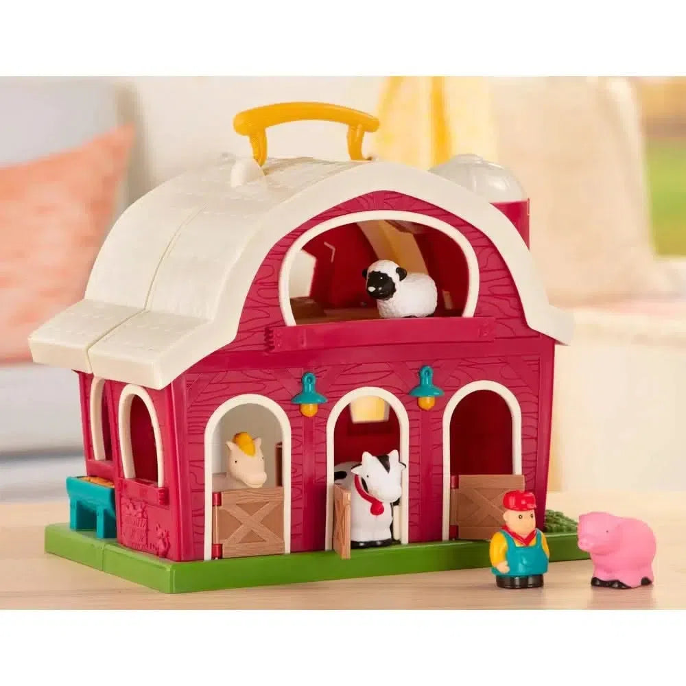 Battat Big Red Barn, Battat Big Red Barn.Battat Toys,Battat play,Battat UK,Pretend play farm,farm play set, Battat Big Red Barn,The Battat Big Red Barn is a delightful playset that will spark your child's imagination and creativity. Designed for budding farmers and animal lovers, this sturdy and robust barn is filled with endless hours of fun. As your little one opens up the barn, they will discover a friendly horse, cow, sheep, pig, and a trus,BattatThe Battat Big Red Barn is a delightful playset that will