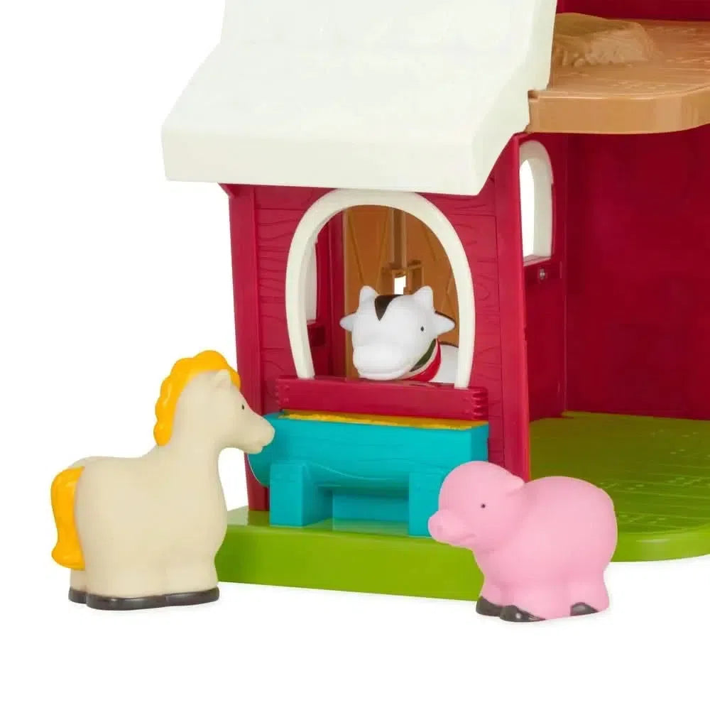 Battat Big Red Barn, Battat Big Red Barn.Battat Toys,Battat play,Battat UK,Pretend play farm,farm play set, Battat Big Red Barn,The Battat Big Red Barn is a delightful playset that will spark your child's imagination and creativity. Designed for budding farmers and animal lovers, this sturdy and robust barn is filled with endless hours of fun. As your little one opens up the barn, they will discover a friendly horse, cow, sheep, pig, and a trus,BattatThe Battat Big Red Barn is a delightful playset that will