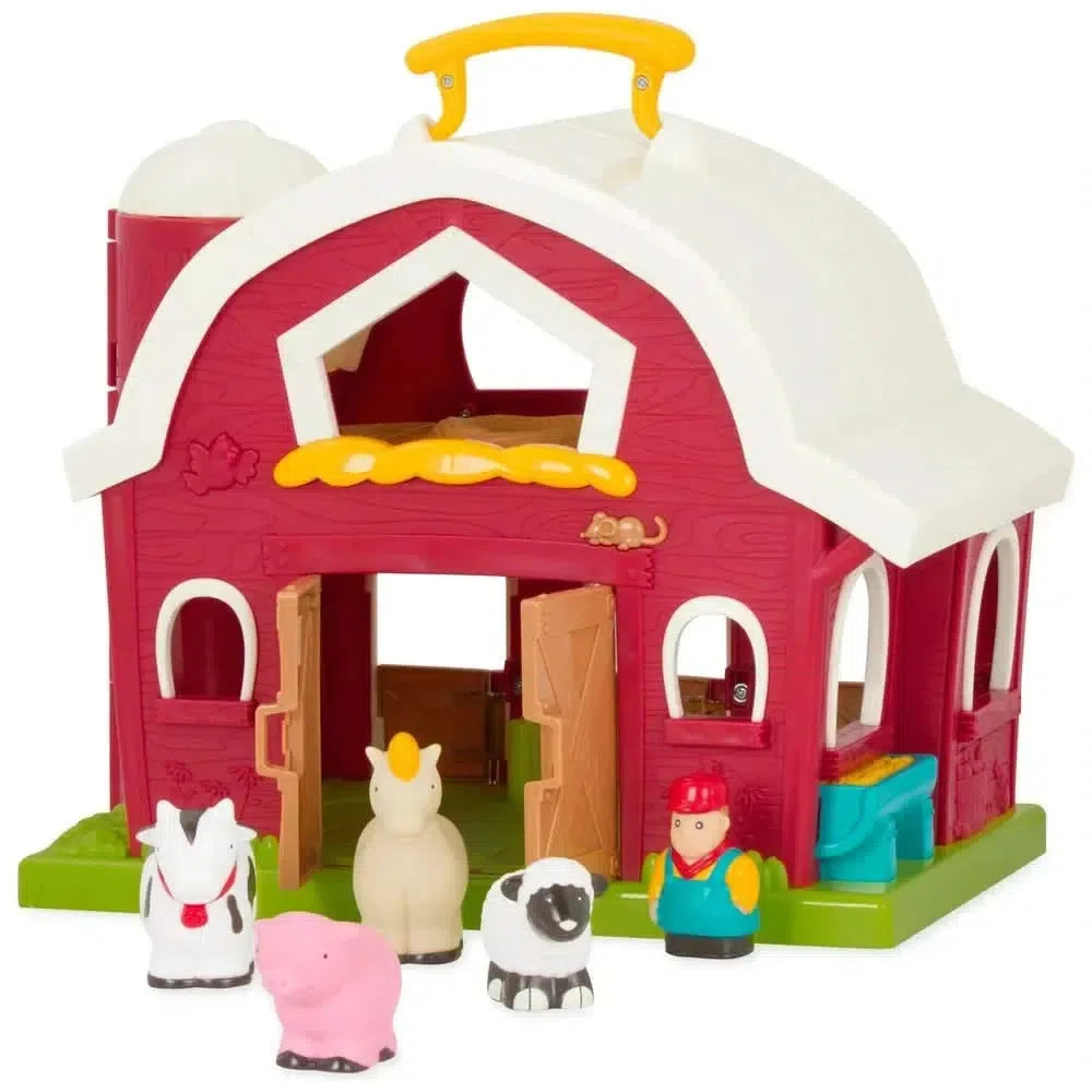 Battat Big Red Barn, Battat Big Red Barn.Battat Toys,Battat play,Battat UK,Pretend play farm,farm play set, Battat Big Red Barn,The Battat Big Red Barn is a delightful playset that will spark your child's imagination and creativity. Designed for budding farmers and animal lovers, this sturdy and robust barn is filled with endless hours of fun. As your little one opens up the barn, they will discover a friendly horse, cow, sheep, pig, and a trus,BattatThe Battat Big Red Barn is a delightful playset that will