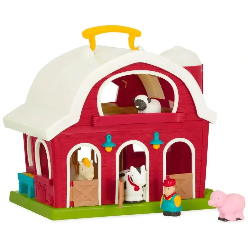 Battat Big Red Barn, Battat Big Red Barn.Battat Toys,Battat play,Battat UK,Pretend play farm,farm play set, Battat Big Red Barn,The Battat Big Red Barn is a delightful playset that will spark your child's imagination and creativity. Designed for budding farmers and animal lovers, this sturdy and robust barn is filled with endless hours of fun. As your little one opens up the barn, they will discover a friendly horse, cow, sheep, pig, and a trus,BattatThe Battat Big Red Barn is a delightful playset that will