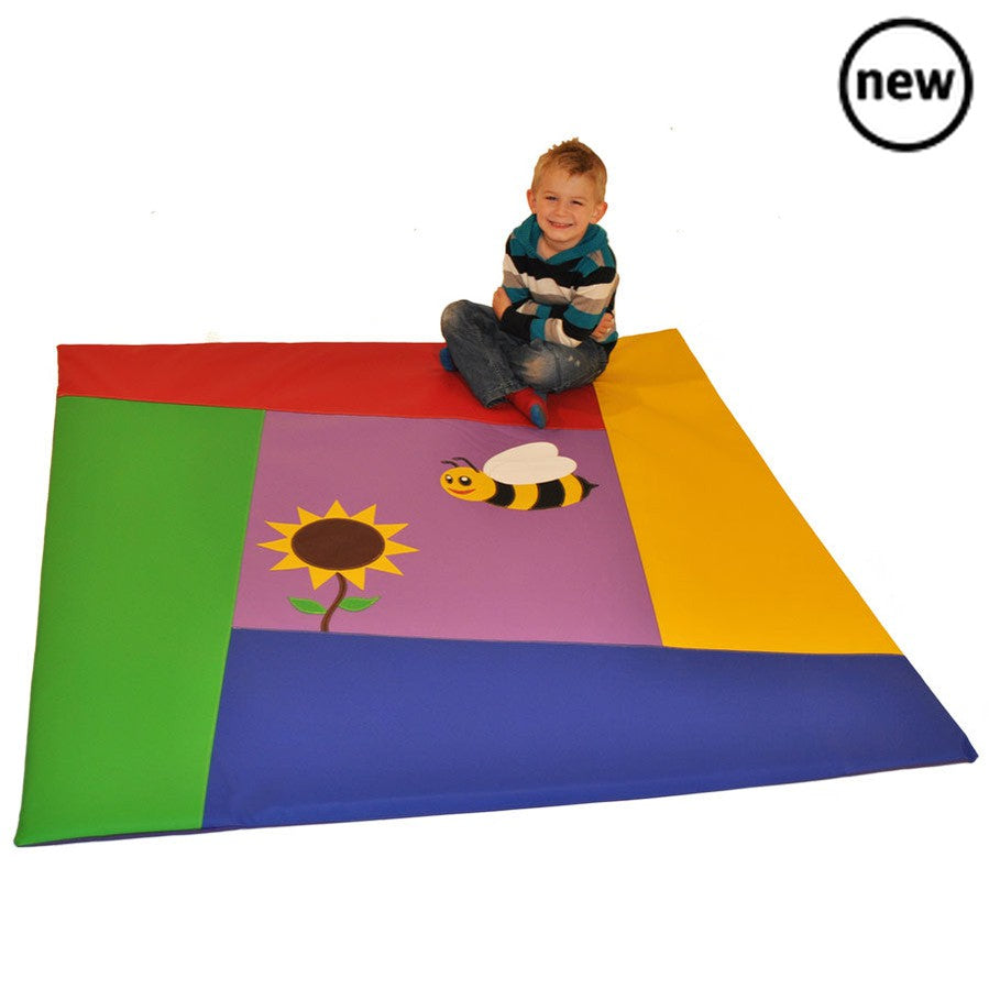 Bee Nursery Floor Mat, Colourful Bee Nursery Floor Mat,Sensory Play Mat,Tumble play mat,soft play floor mat,sensory floor soft play,toddler softplay mat, Bee Nursery Floor Mat,The colourful bee-themed design offers a playful and visually stimulating environment for babies to learn and grow in. The soft foam material provides cushioning and protection as infants crawl and play on the mat. The durable, wipe-clean PVC material is easy to maintain andThe colourful bee-themed design offers a playful and visually